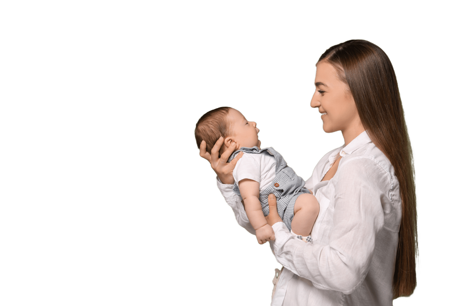 mother holding newborn