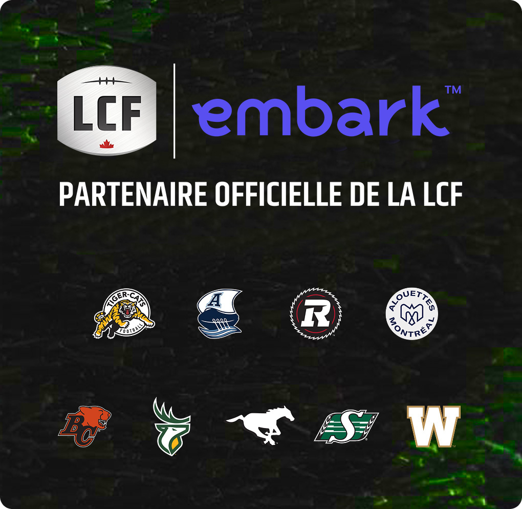 Combinaison des logos de la LCF et d’Embark