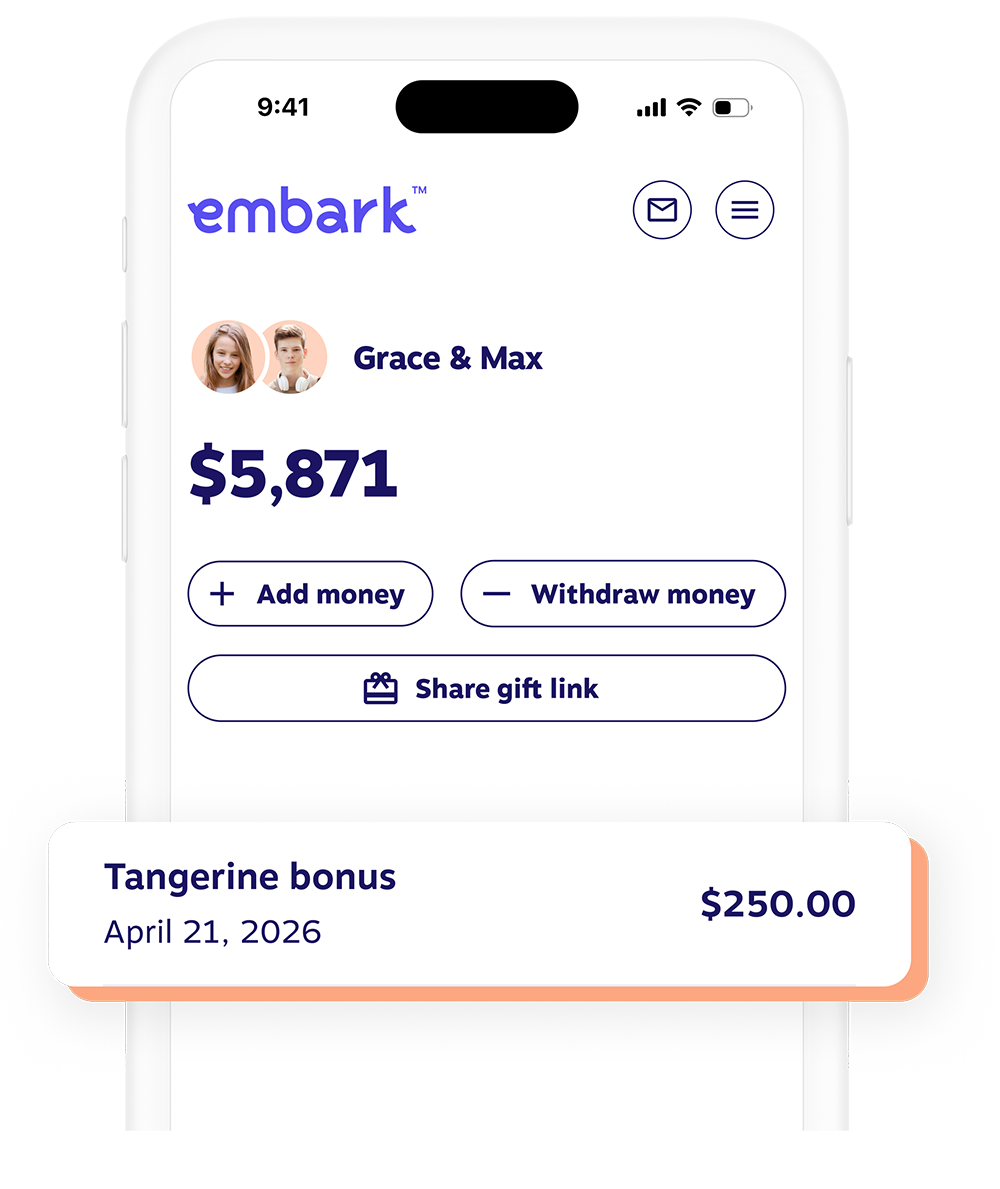 Tangerine bonus notification on phone